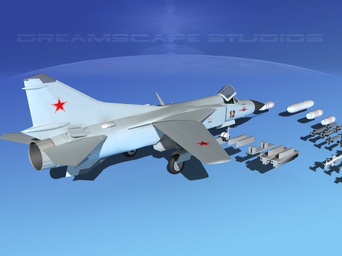 Mig 23 Flogger B V01 USSR 3D model_4