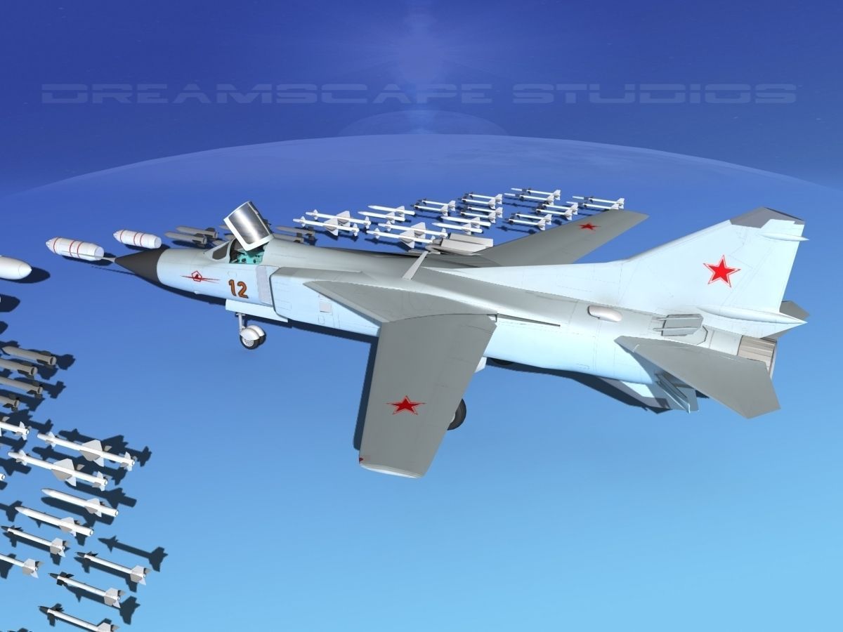 Mig 23 Flogger B V01 USSR 3D model_9