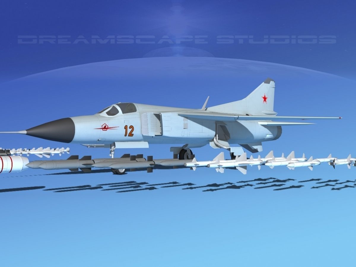 Mig 23 Flogger B V01 USSR 3D model_17