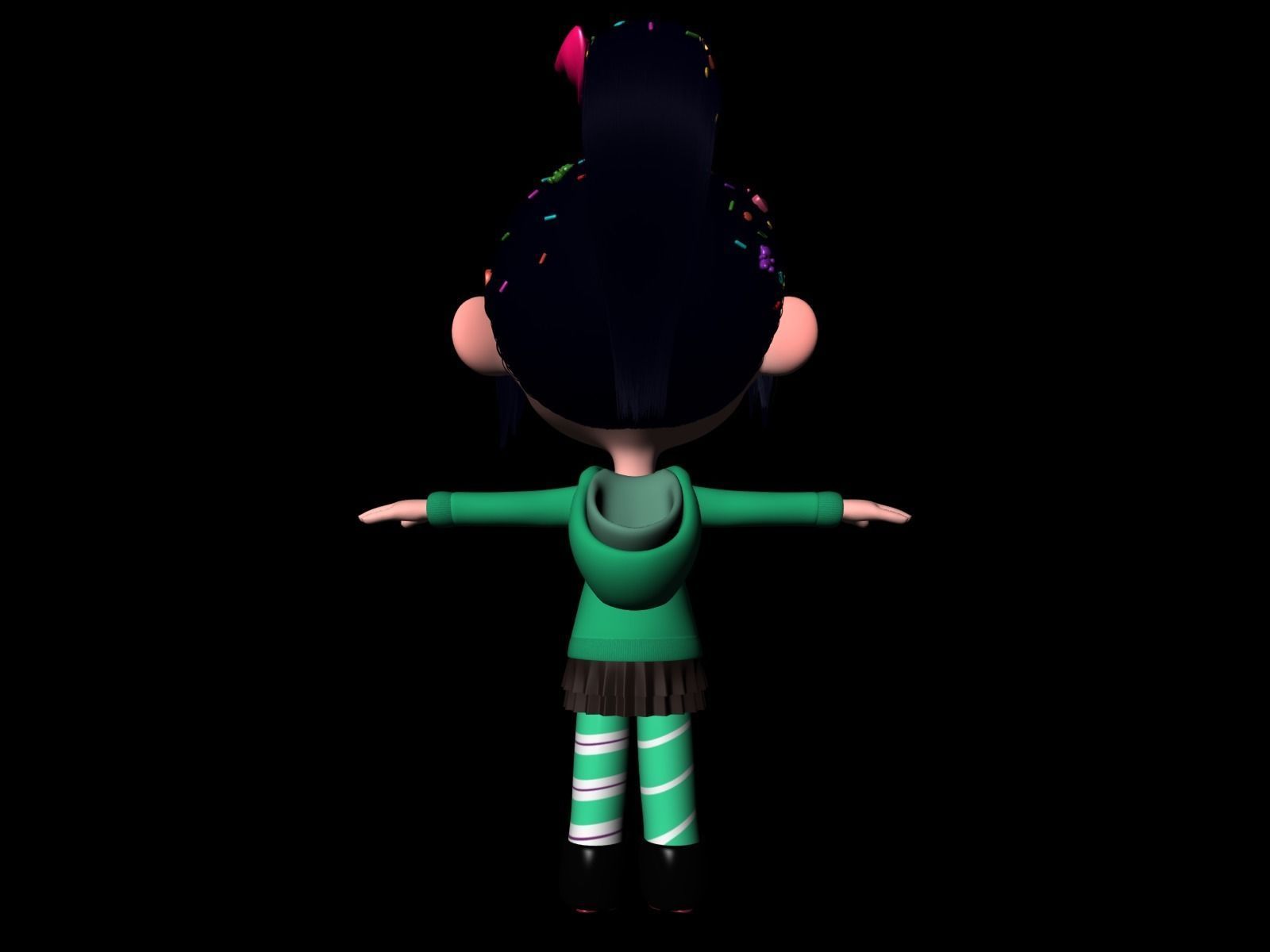 Princess Vanellope von Schweetz Free 3D model_6