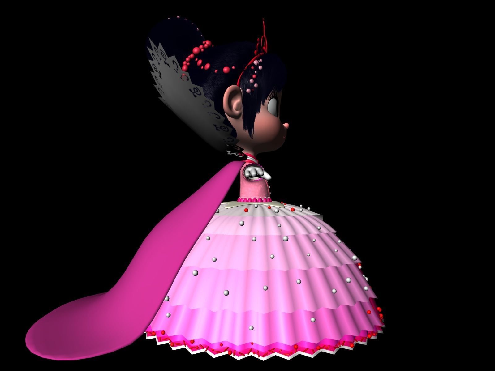 Princess Vanellope von Schweetz Free 3D model_16