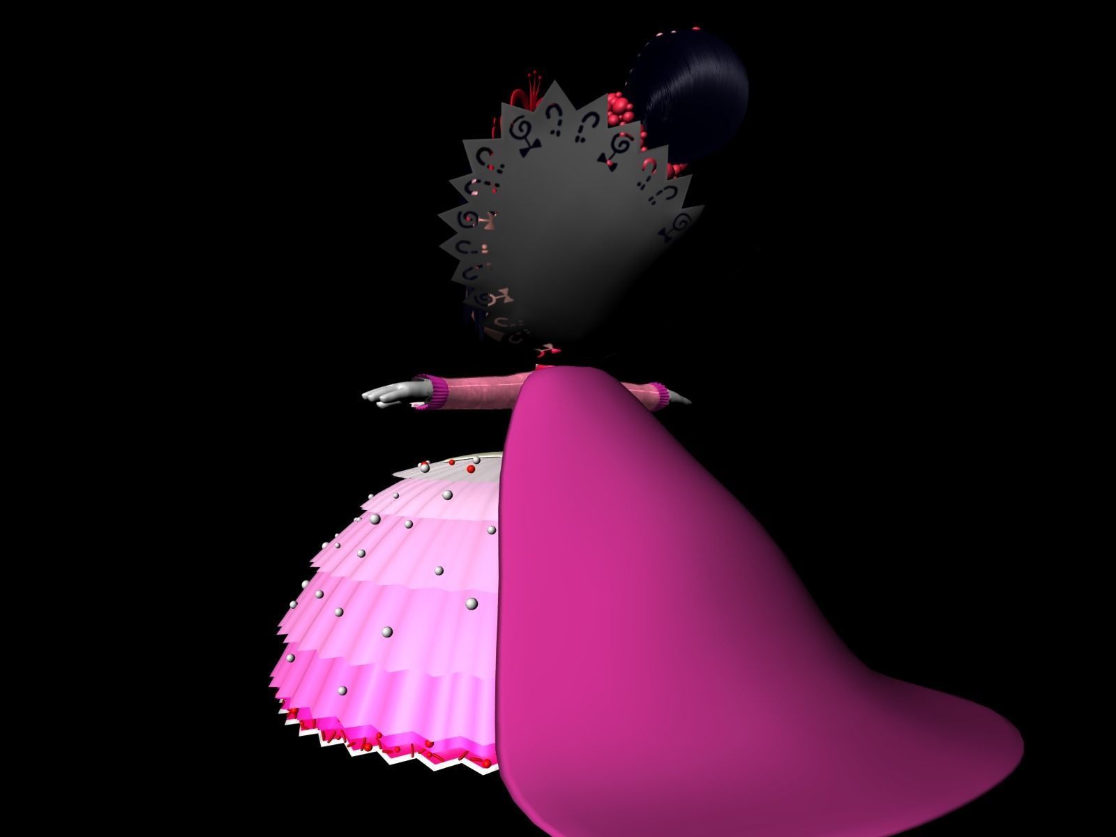 Princess Vanellope von Schweetz Free 3D model_13