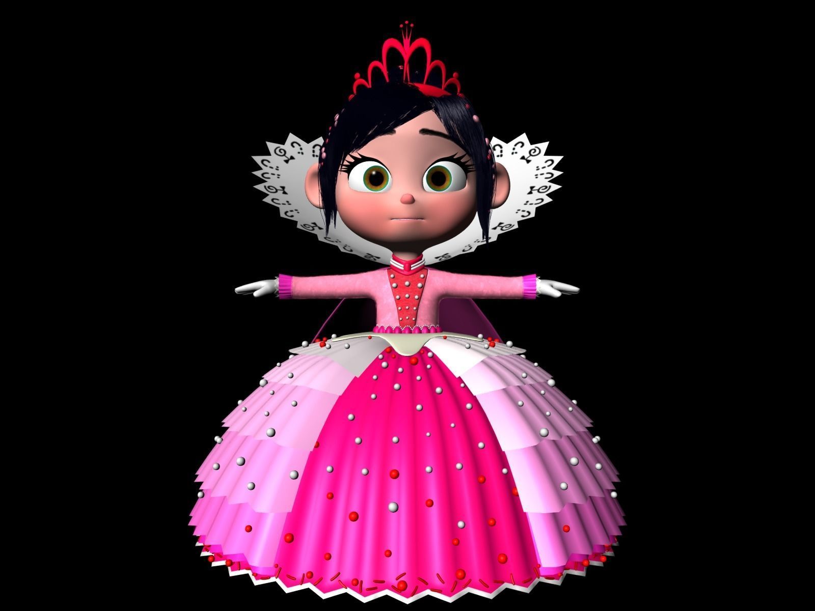Princess Vanellope von Schweetz Free 3D model_10