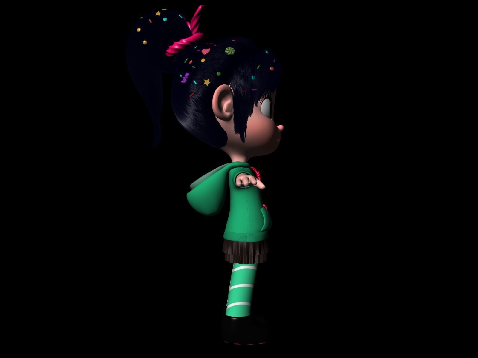 Princess Vanellope von Schweetz Free 3D model_8