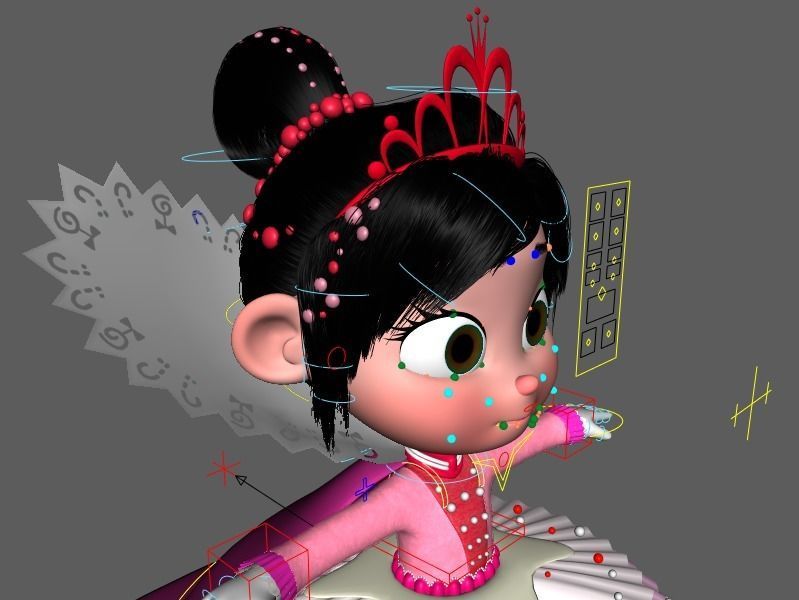 Princess Vanellope von Schweetz Free 3D model_19