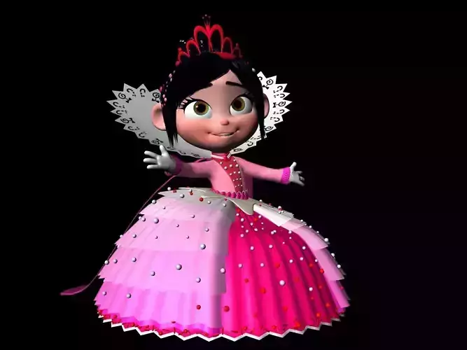 Princess Vanellope von Schweetz Free 3D model