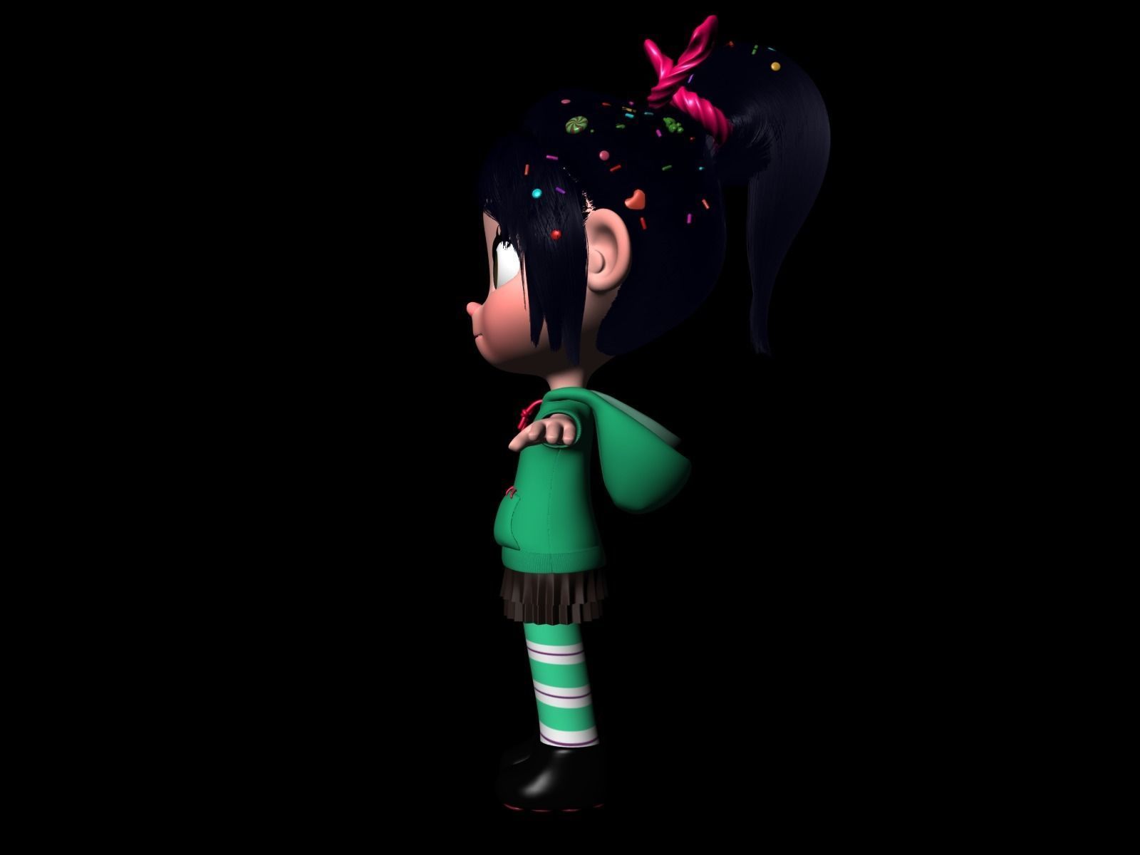 Princess Vanellope von Schweetz Free 3D model_4