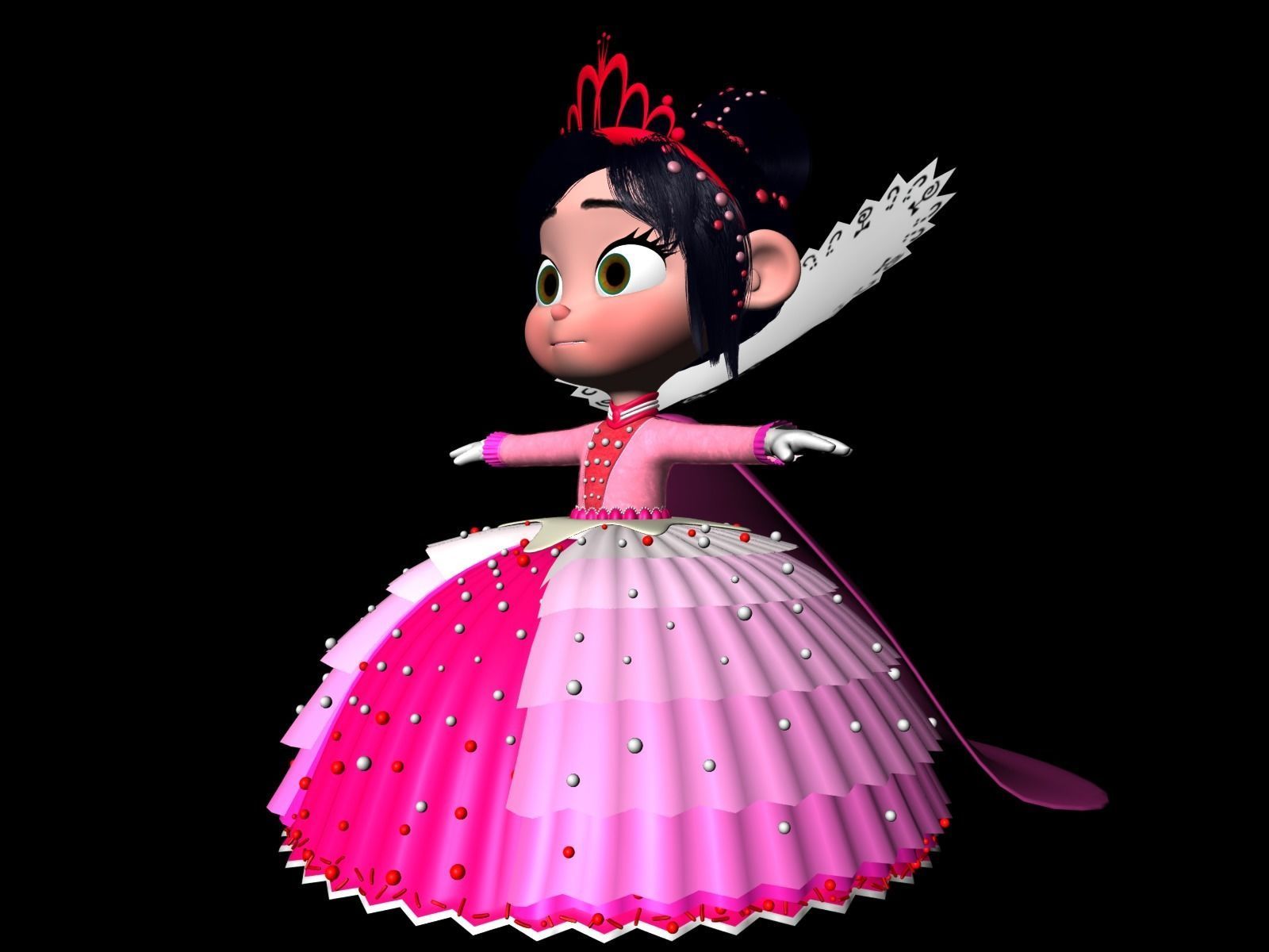Princess Vanellope von Schweetz Free 3D model_11