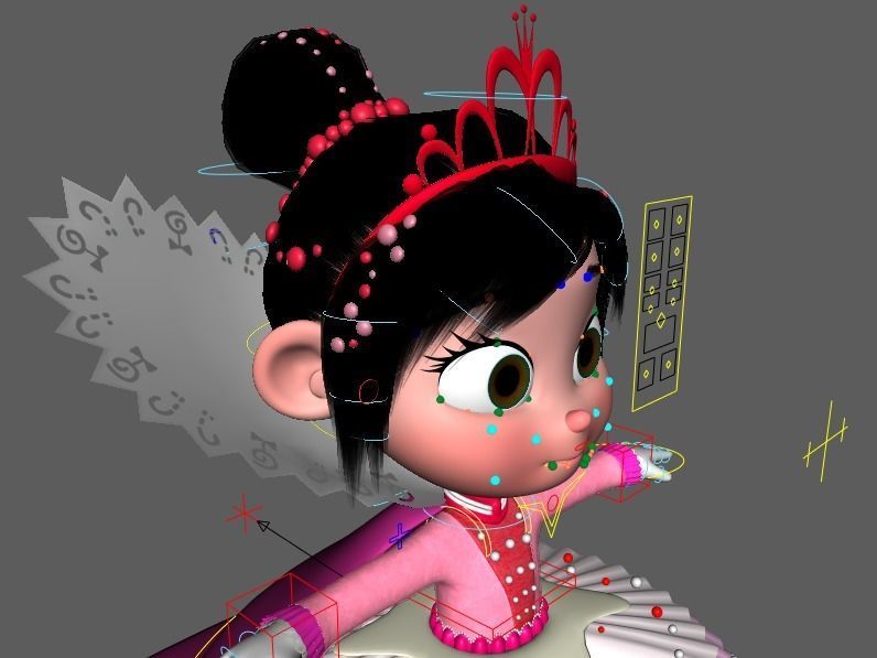 Princess Vanellope von Schweetz Free 3D model_18