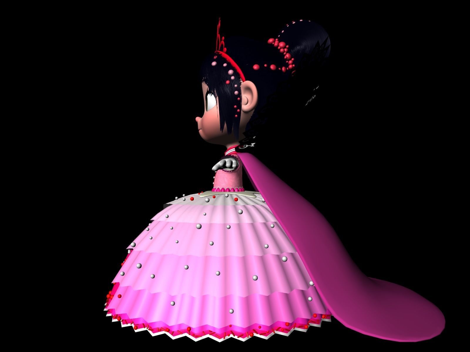 Princess Vanellope von Schweetz Free 3D model_12