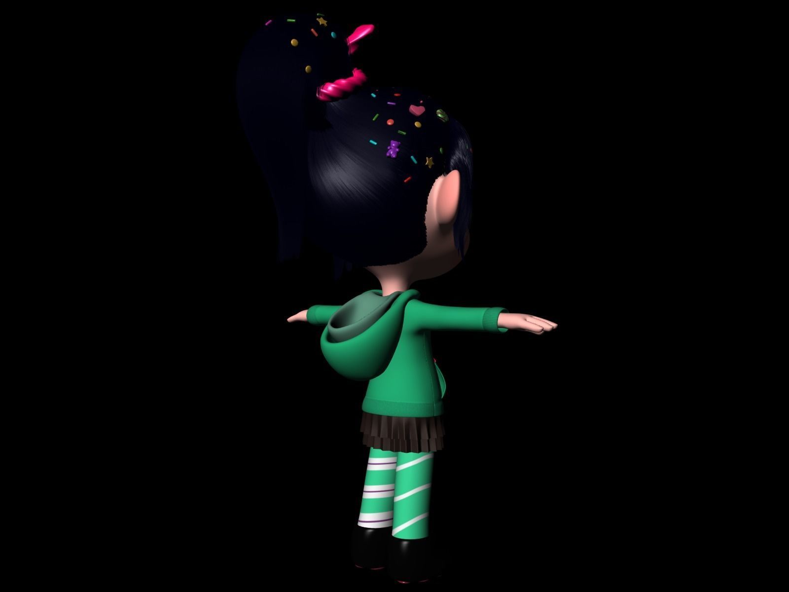 Princess Vanellope von Schweetz Free 3D model_7