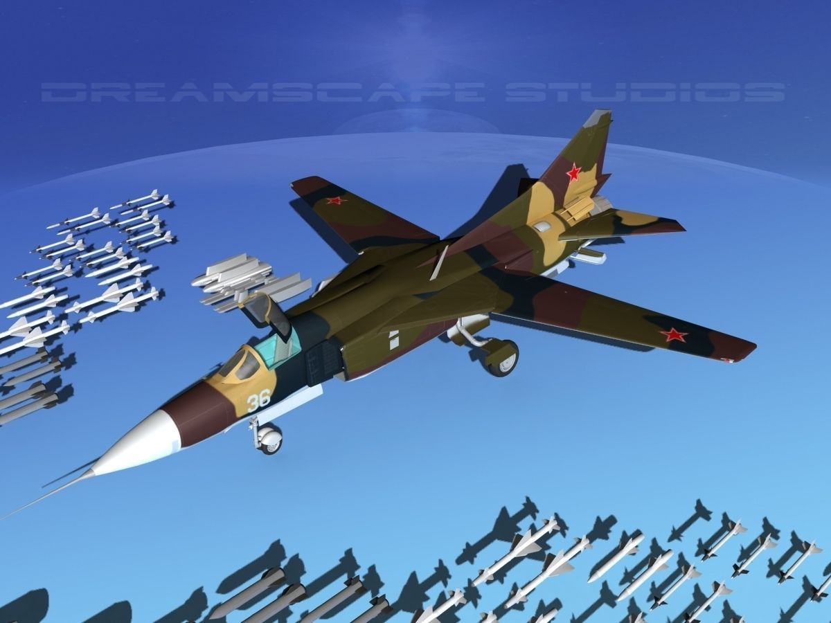 Mig 23 Flogger B V02 USSR 3D model_8