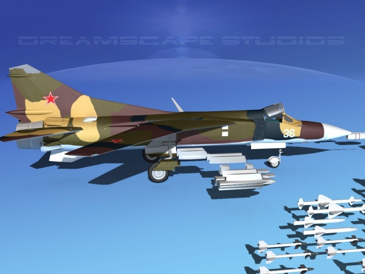 Mig 23 Flogger B V02 USSR 3D model_5