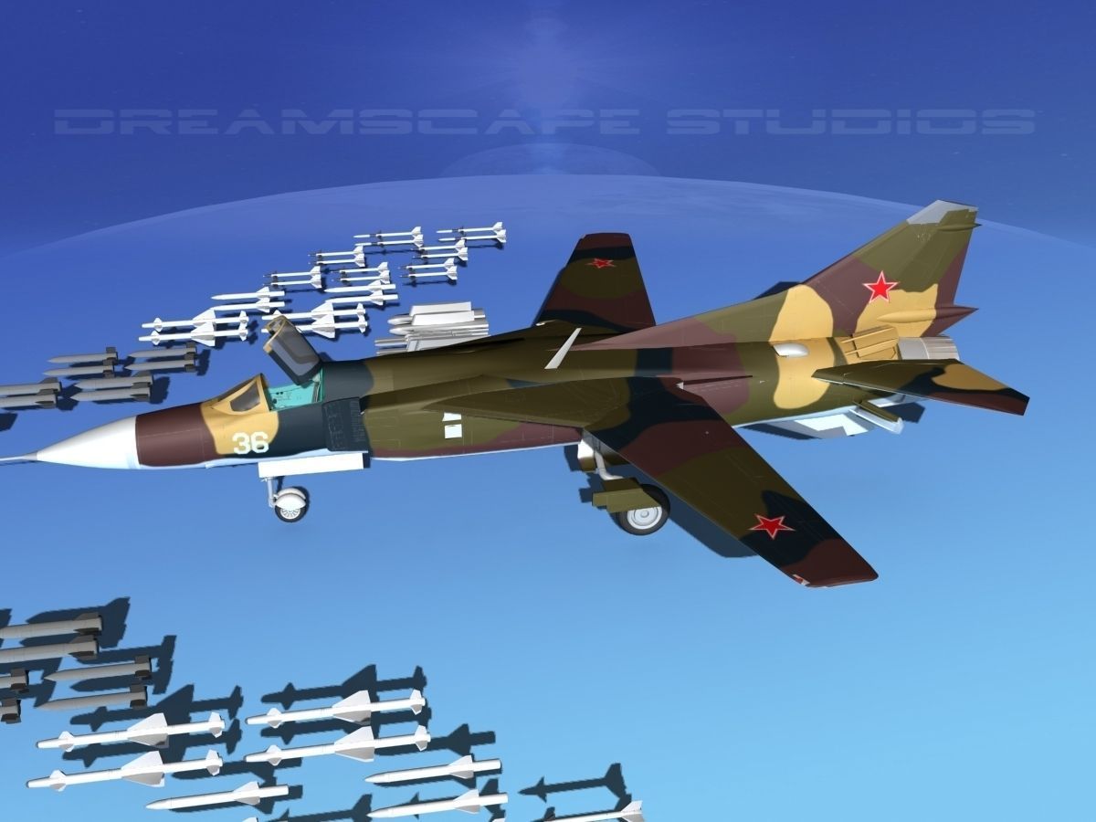 Mig 23 Flogger B V02 USSR 3D model_9