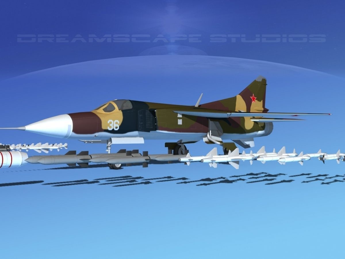 Mig 23 Flogger B V02 USSR 3D model_1