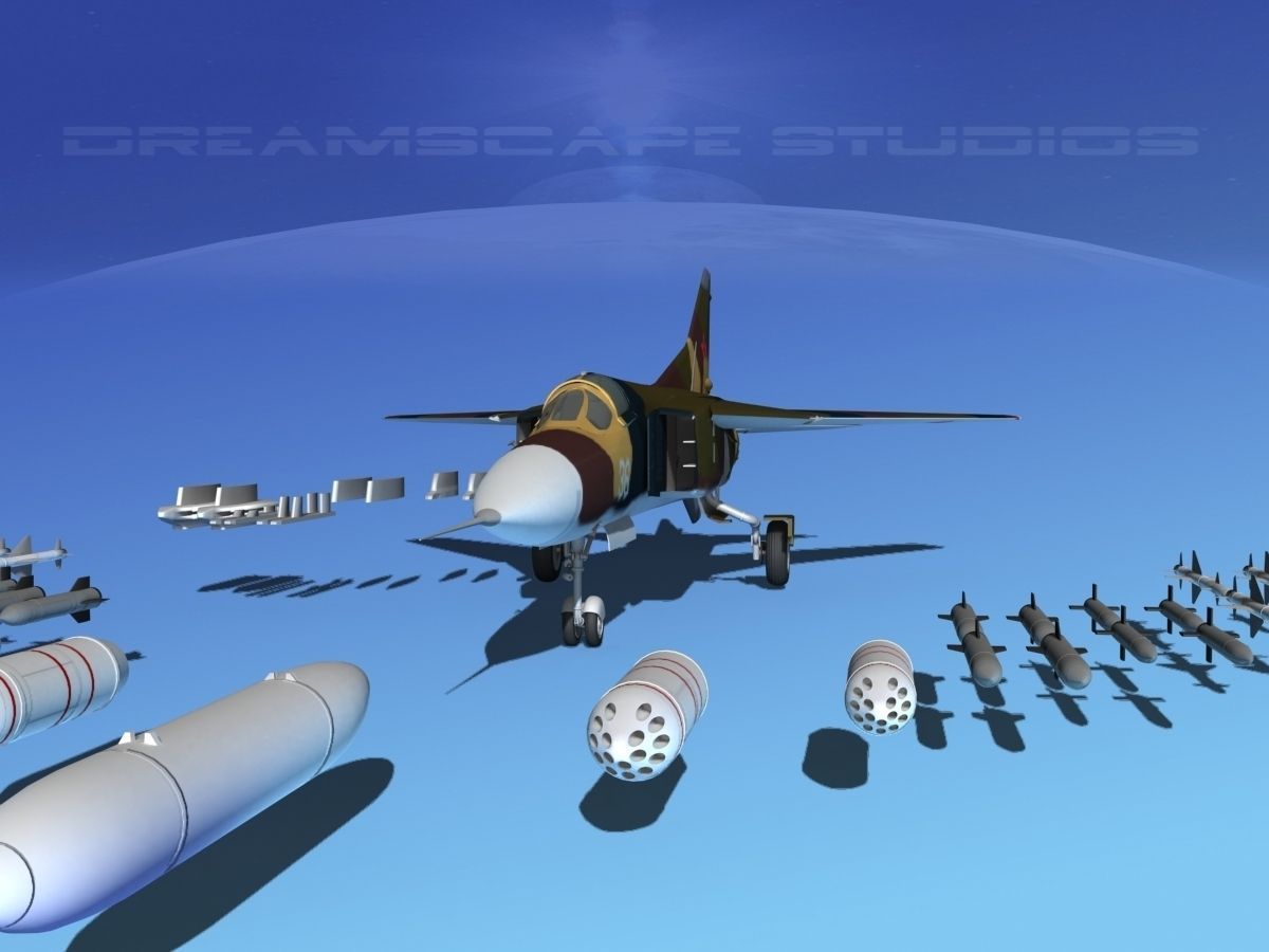 Mig 23 Flogger B V02 USSR 3D model_2