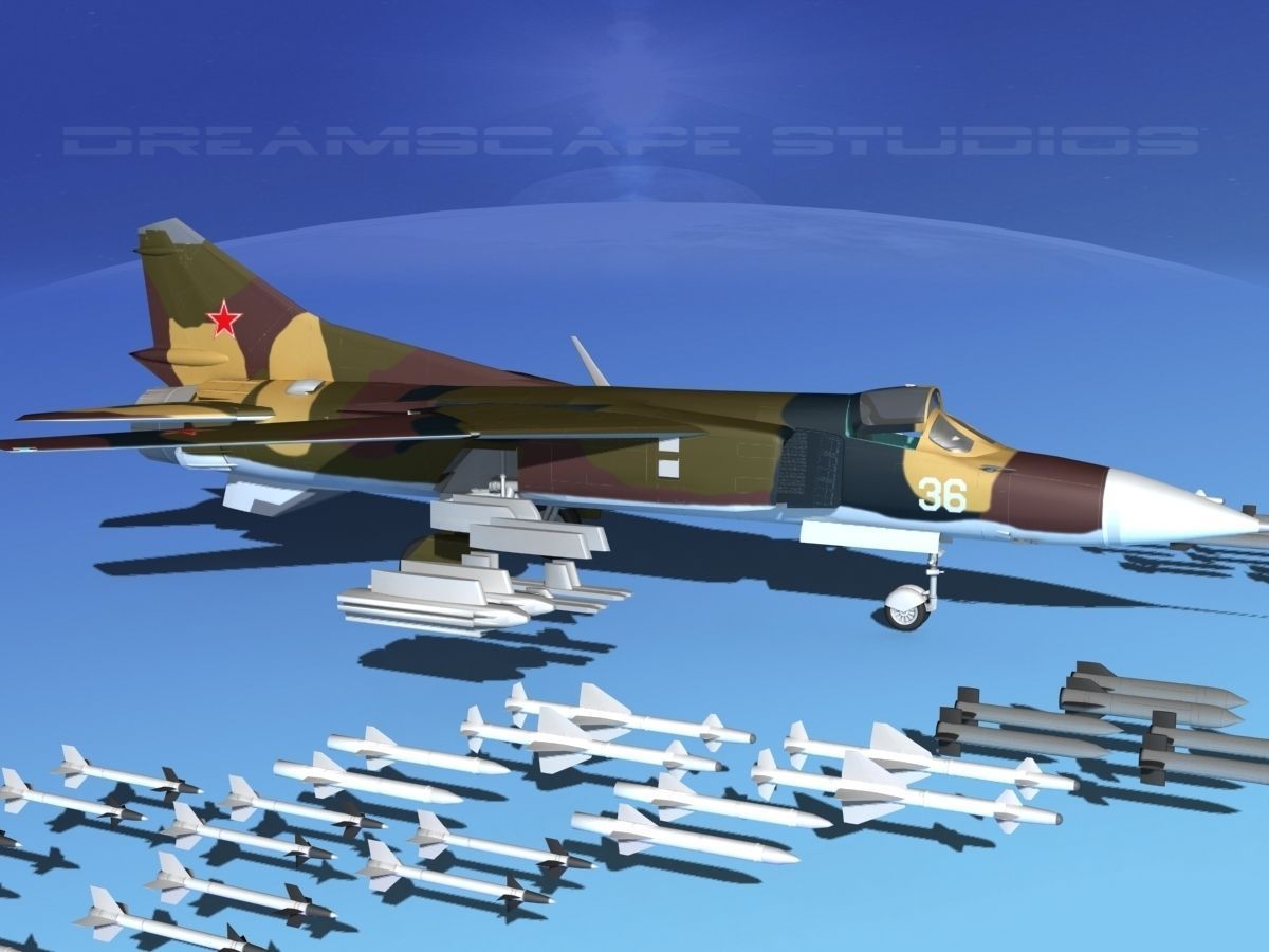 Mig 23 Flogger B V02 USSR 3D model_3