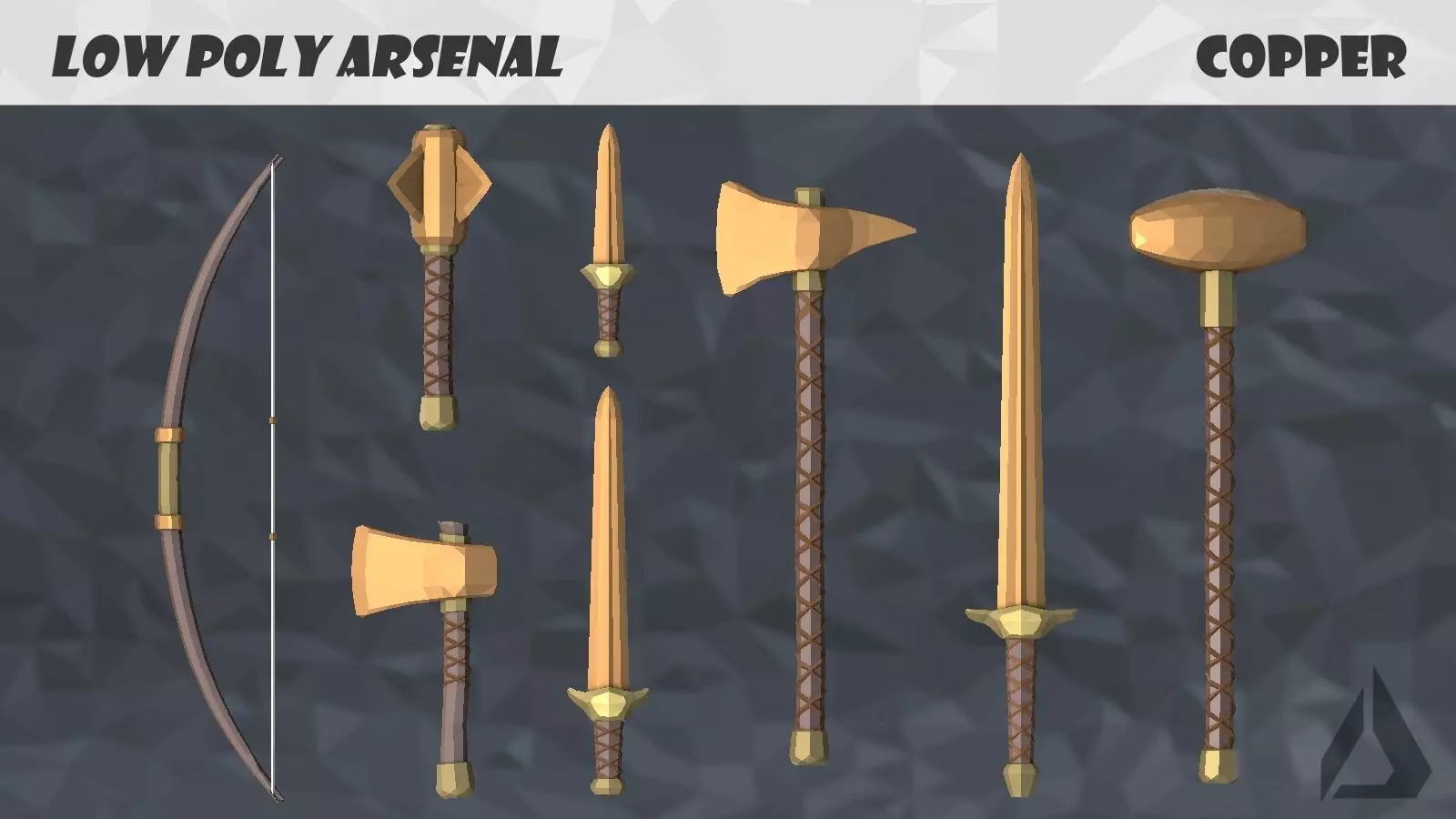 Low Poly Arsenal - Copper Free low-poly 3D model_0