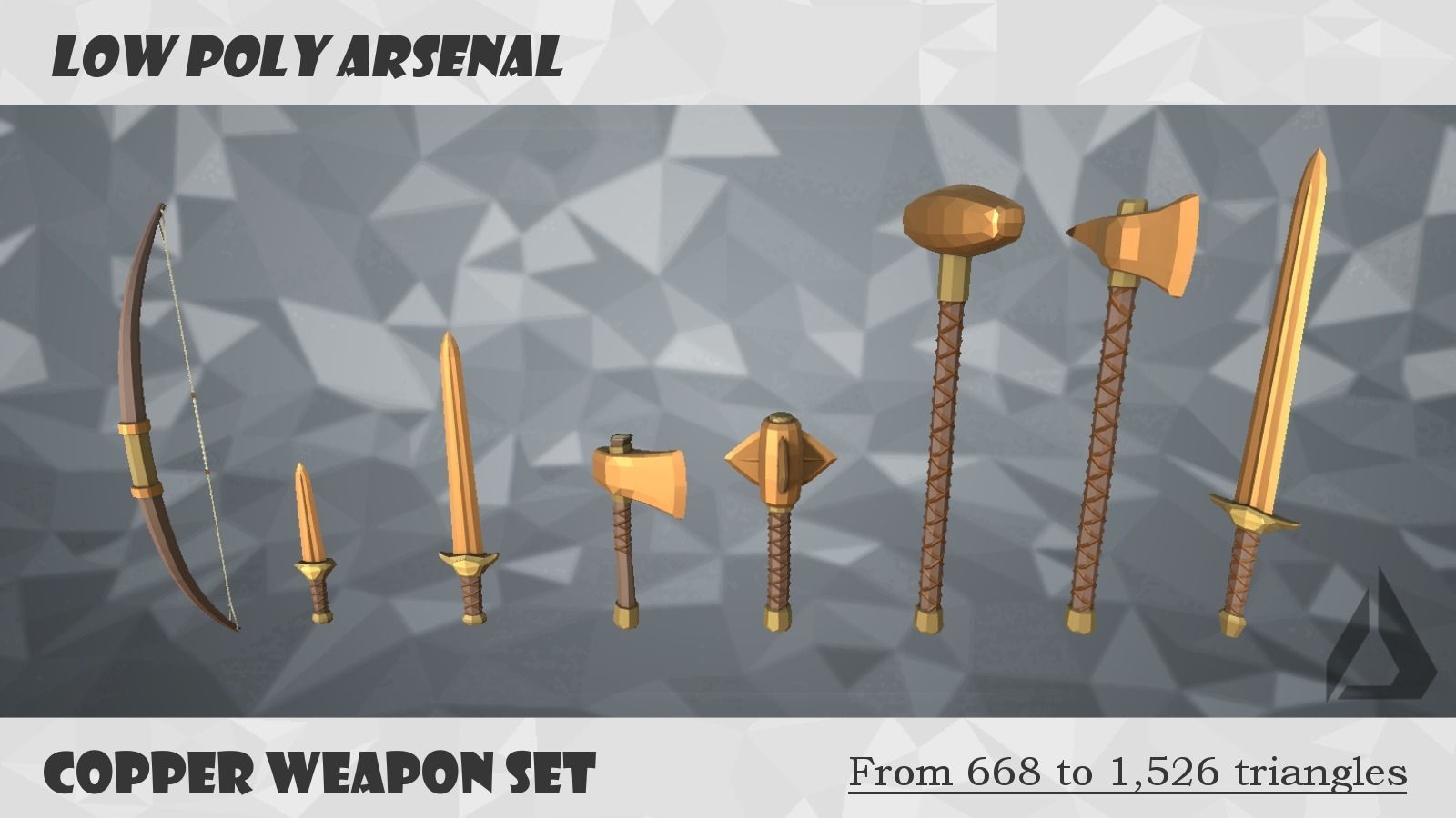 Low Poly Arsenal - Copper Free low-poly 3D model_4