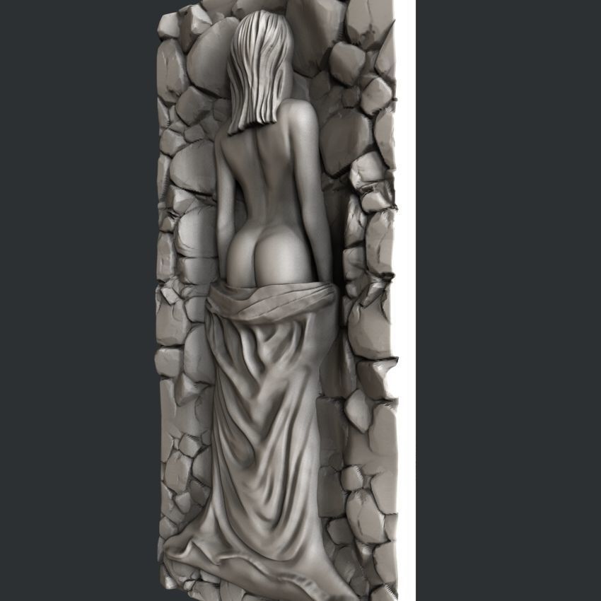 3d STL models for CNC woman 3D model_2