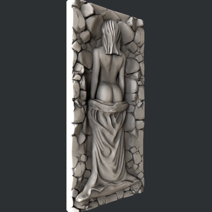 3d STL models for CNC woman 3D model_1