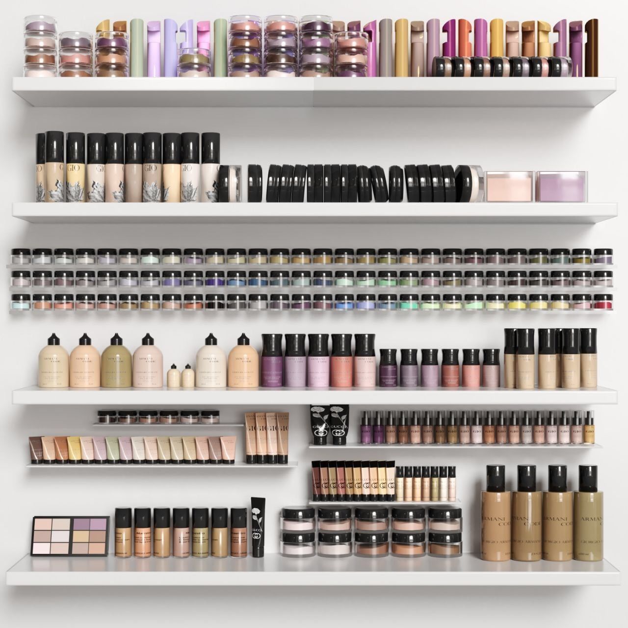 Big set of cosmetics