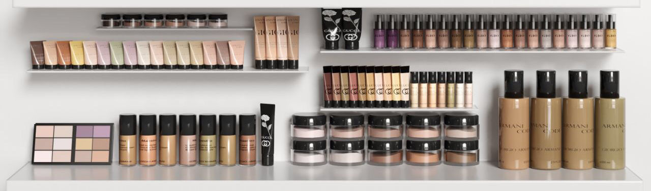 Big set of cosmetics 3D model_4