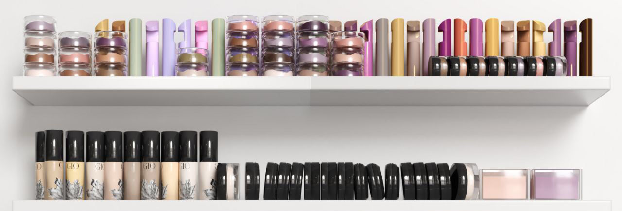 Big set of cosmetics 3D model_2