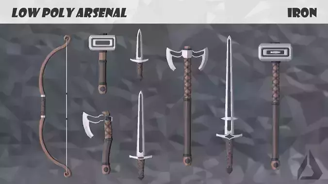 Low Poly Arsenal - Iron Low-poly 3D model