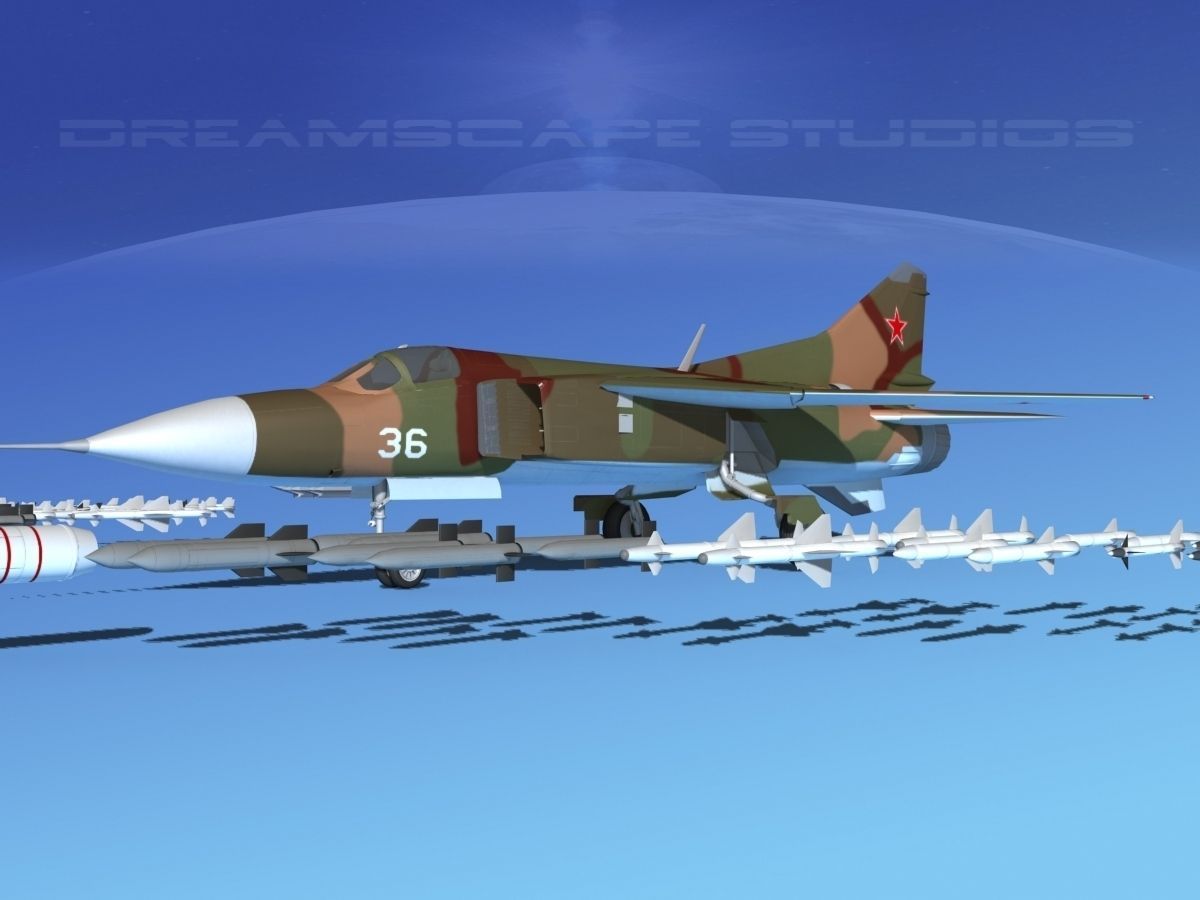 Mig 23 Flogger B V05 Russia 3D model_1