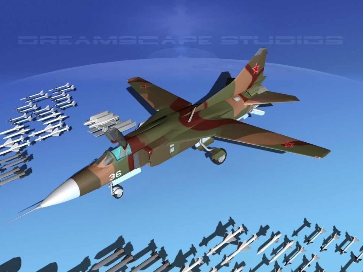 Mig 23 Flogger B V05 Russia 3D model_11