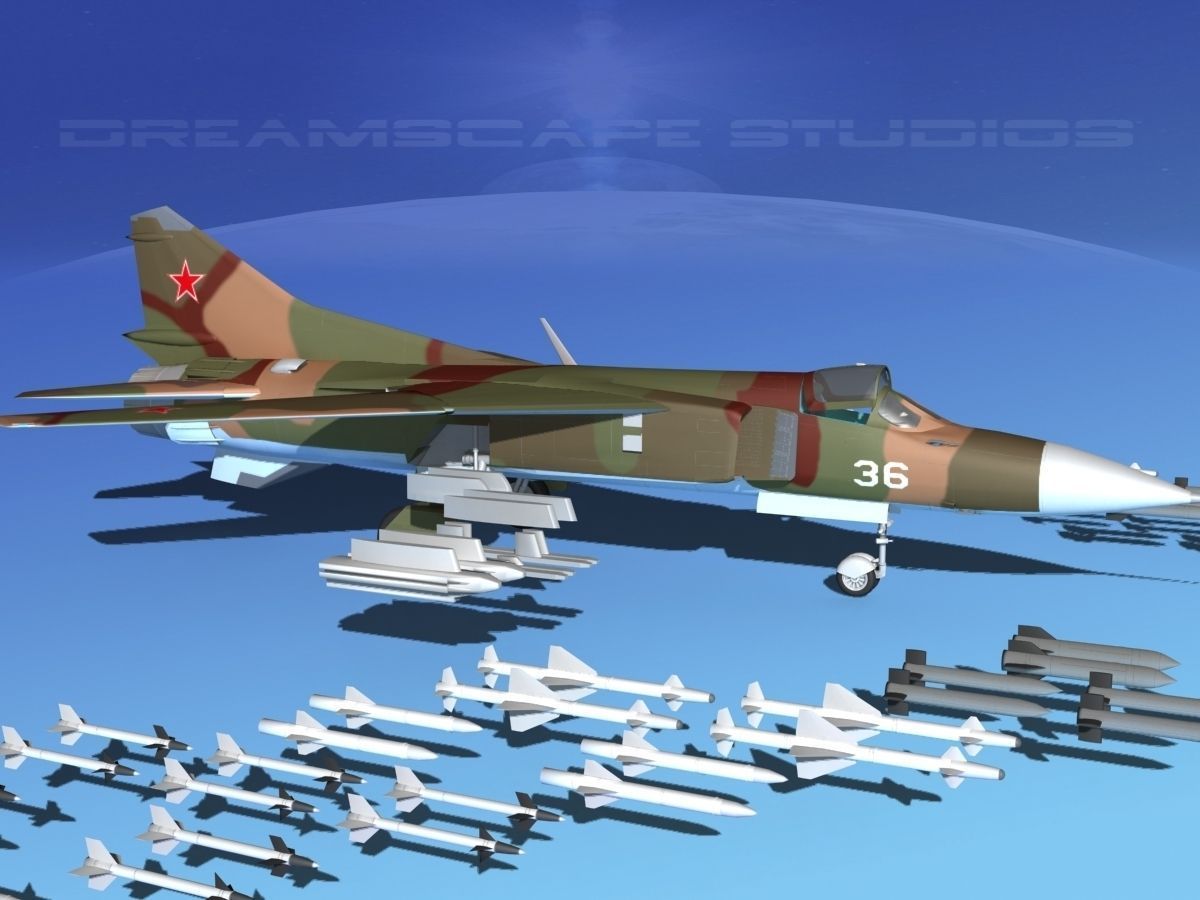 Mig 23 Flogger B V05 Russia 3D model_4