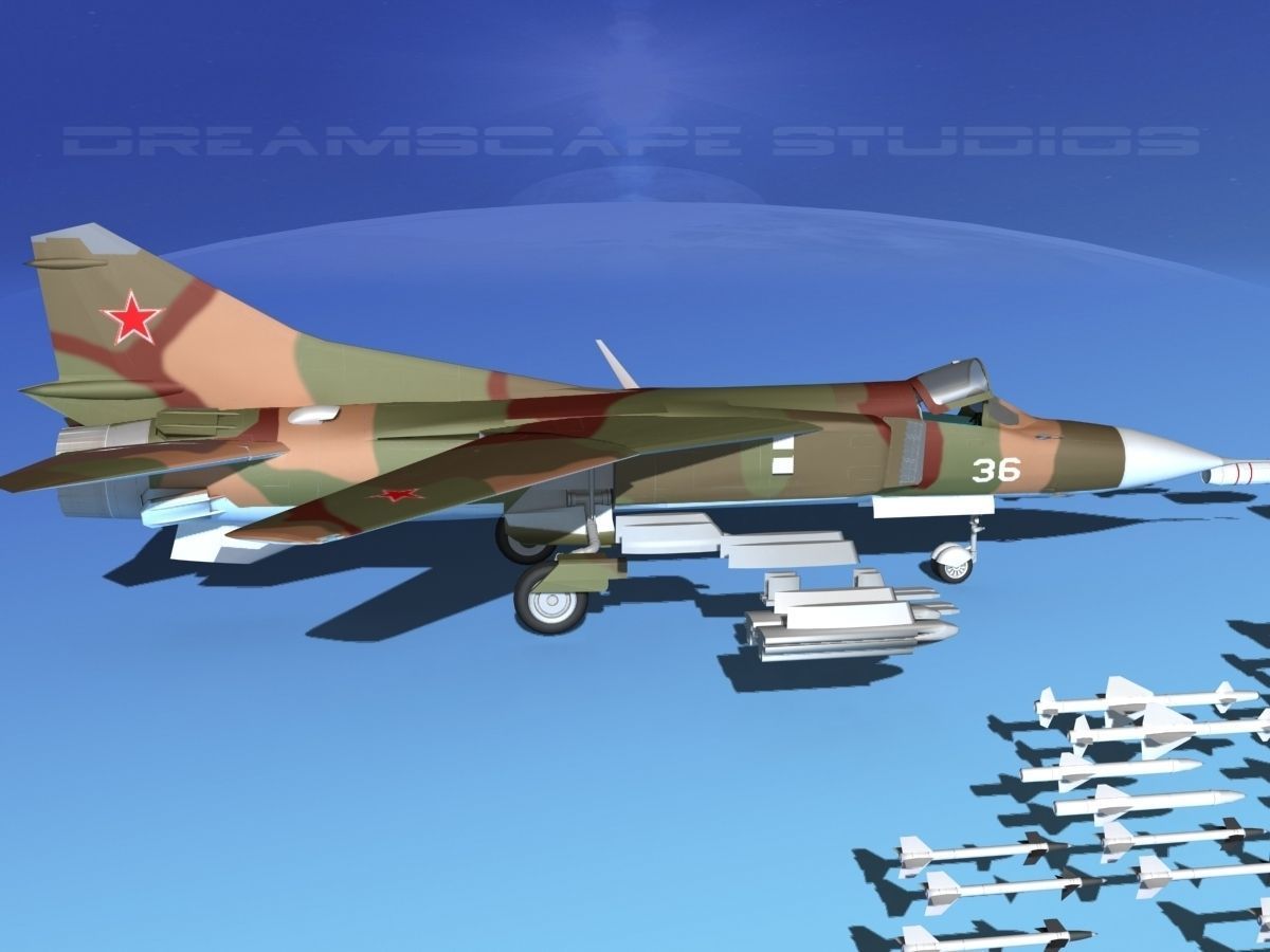 Mig 23 Flogger B V05 Russia 3D model_3