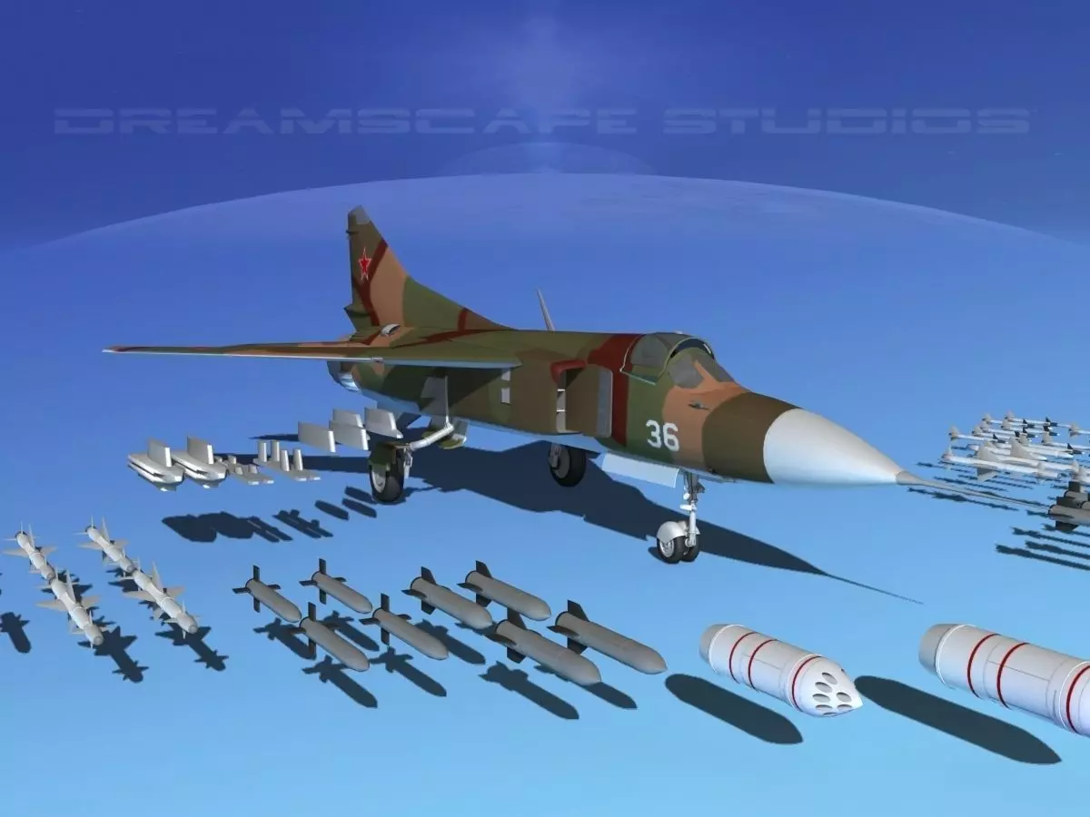 Mig 23 Flogger B V05 Russia 3D model_0