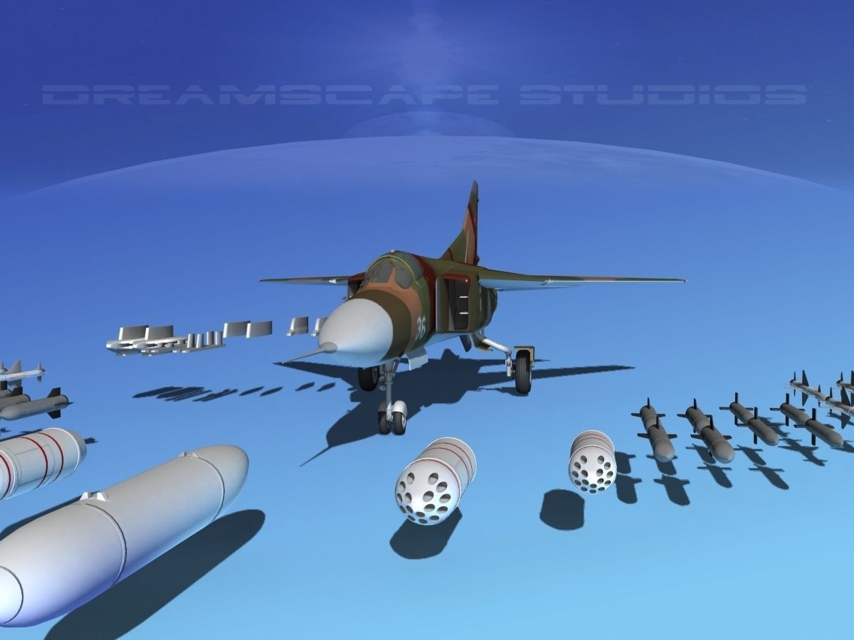 Mig 23 Flogger B V05 Russia 3D model_2