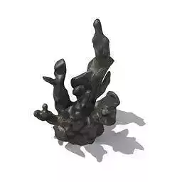 Coral bronze sculpture of sea creature Free 3D model