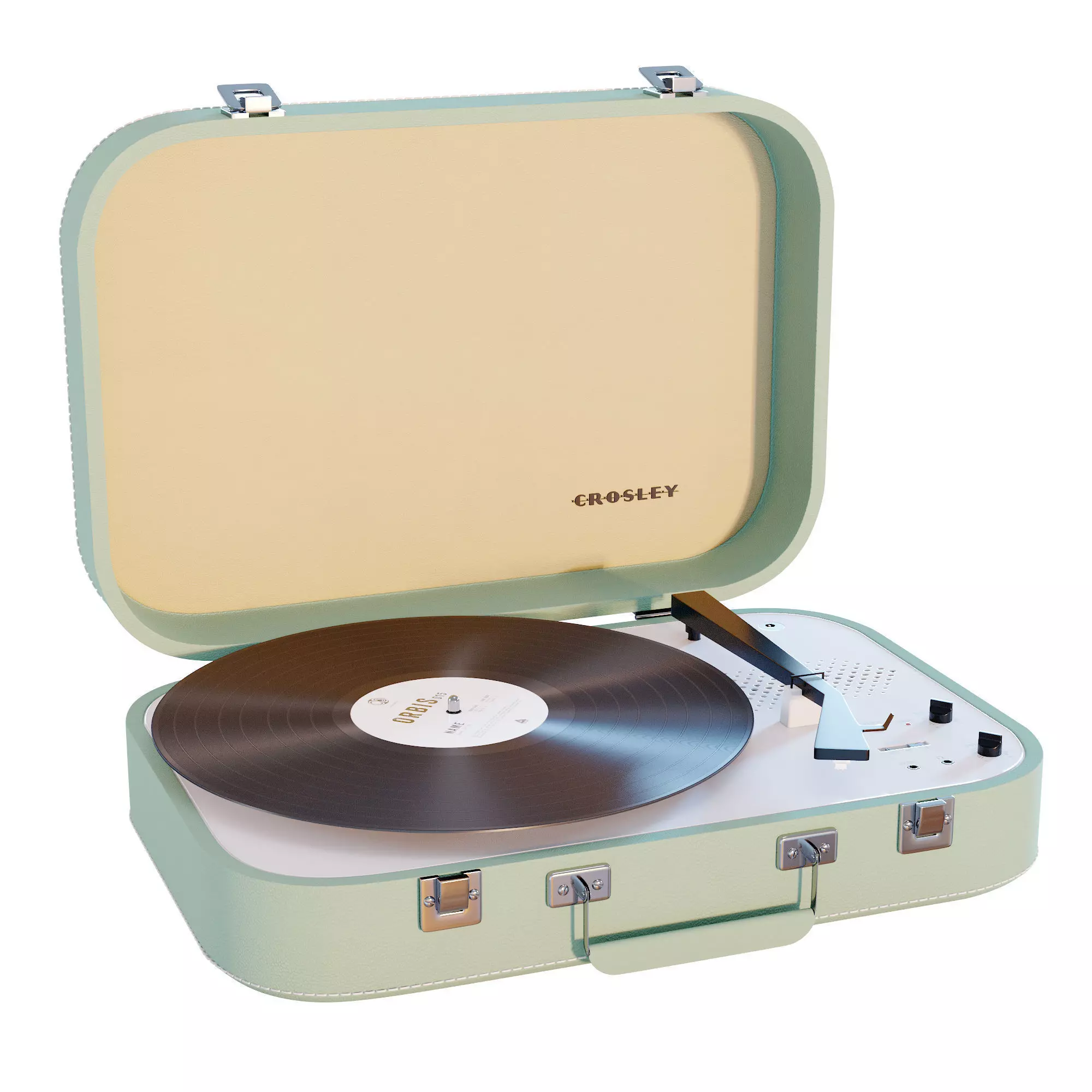 Crosley Coupe Turntable Low-poly 3D model