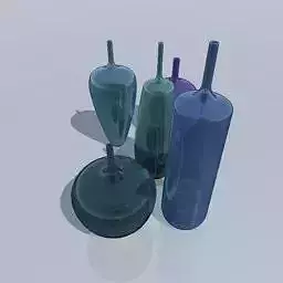Glass vases Free 3D model