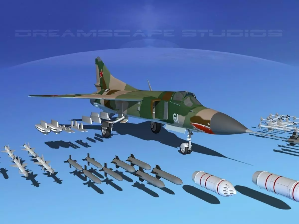 Mig 23 Flogger B V06 Russia 3D model_0