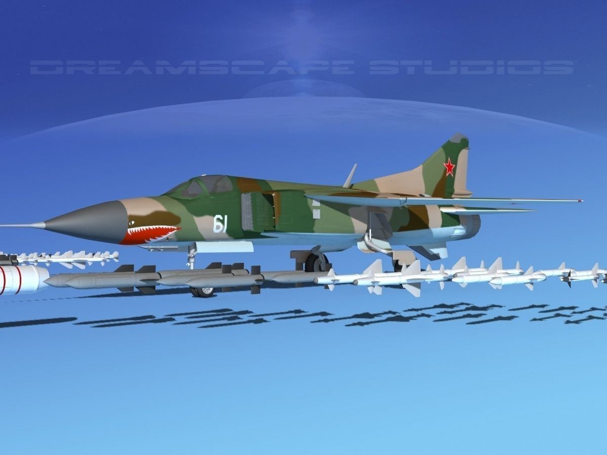 Mig 23 Flogger B V06 Russia 3D model_1
