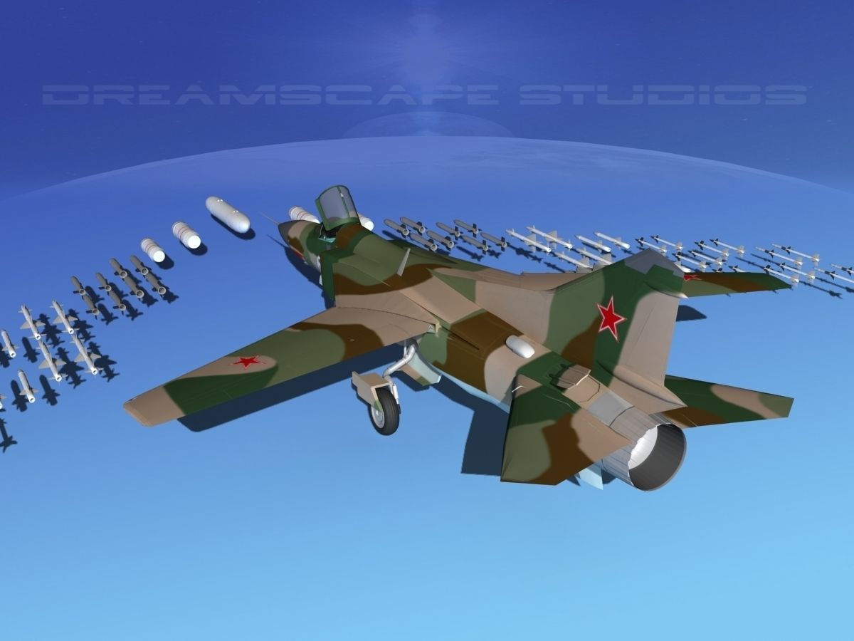 Mig 23 Flogger B V06 Russia 3D model_7