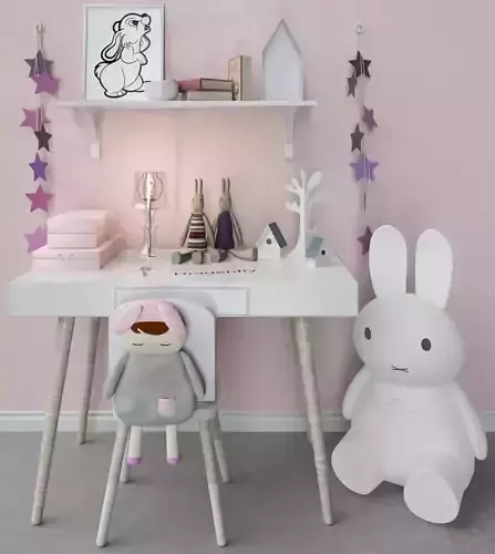 Children 2 miffy bunny