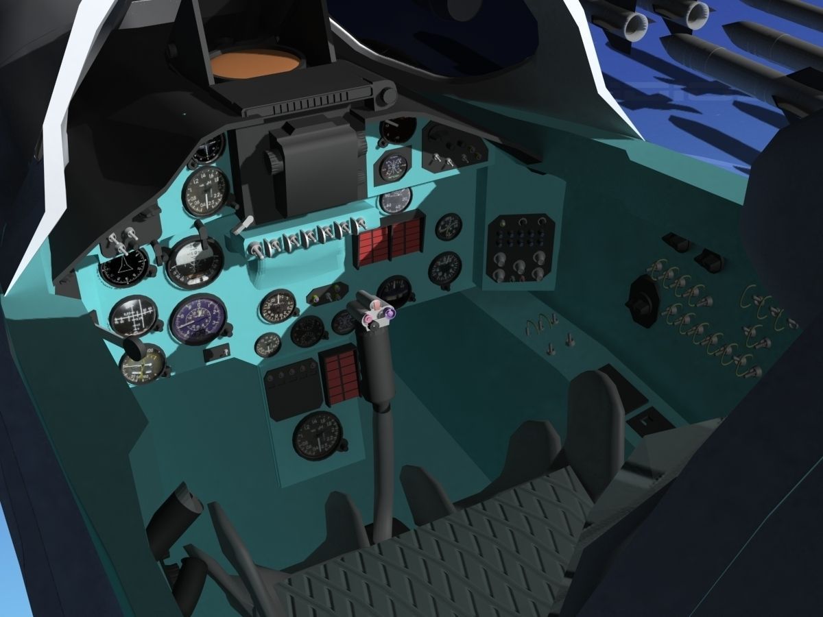 Mig 23 Flogger B V08 Russia 3D model_14