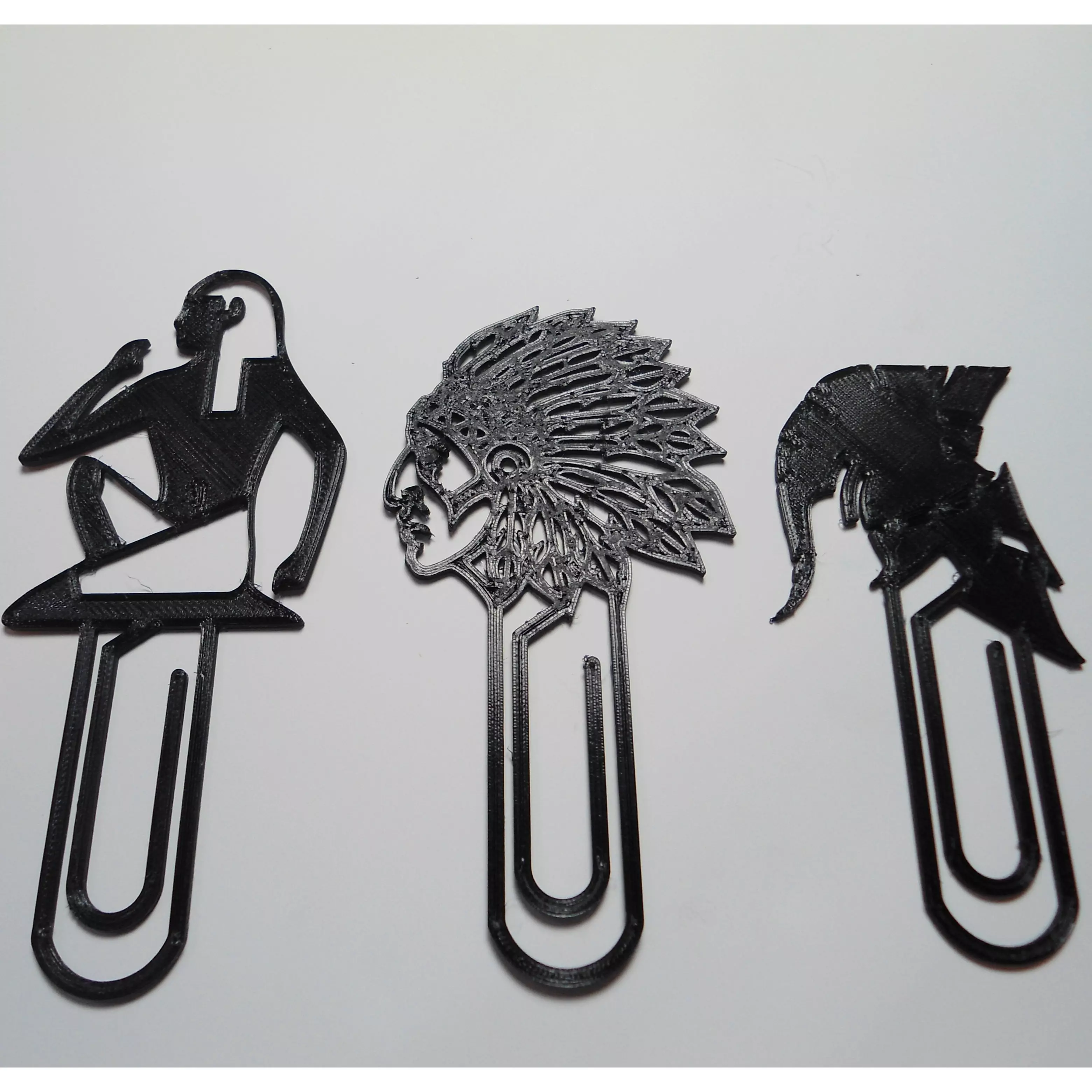 Reading bookmark 3 clips Free 3D print model