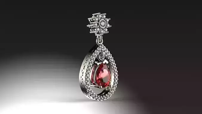 Pear Stone earrings 3 pieces