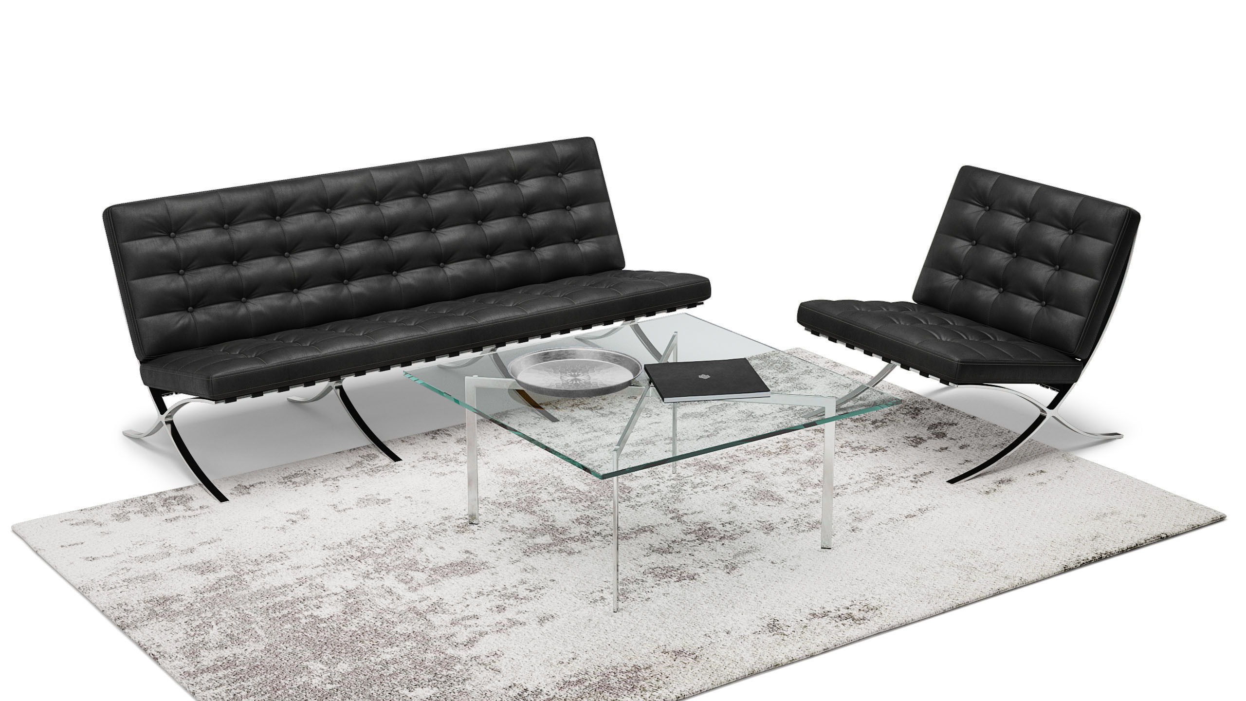Barcelona set lounge 3D model_6