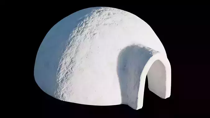 Igloo Low-poly 3D model
