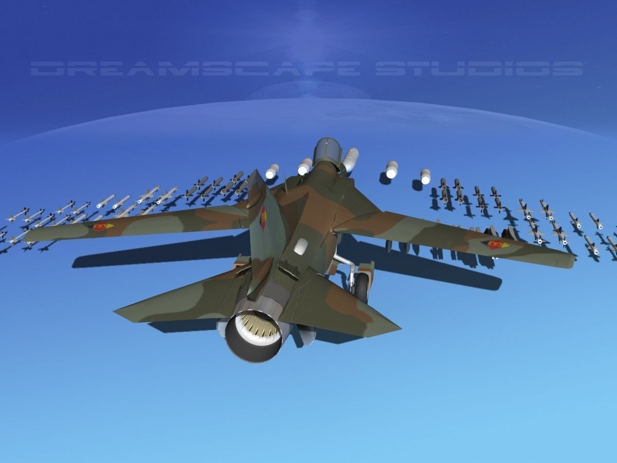 Mig 23 Flogger B V14 East Germany 3D model_10