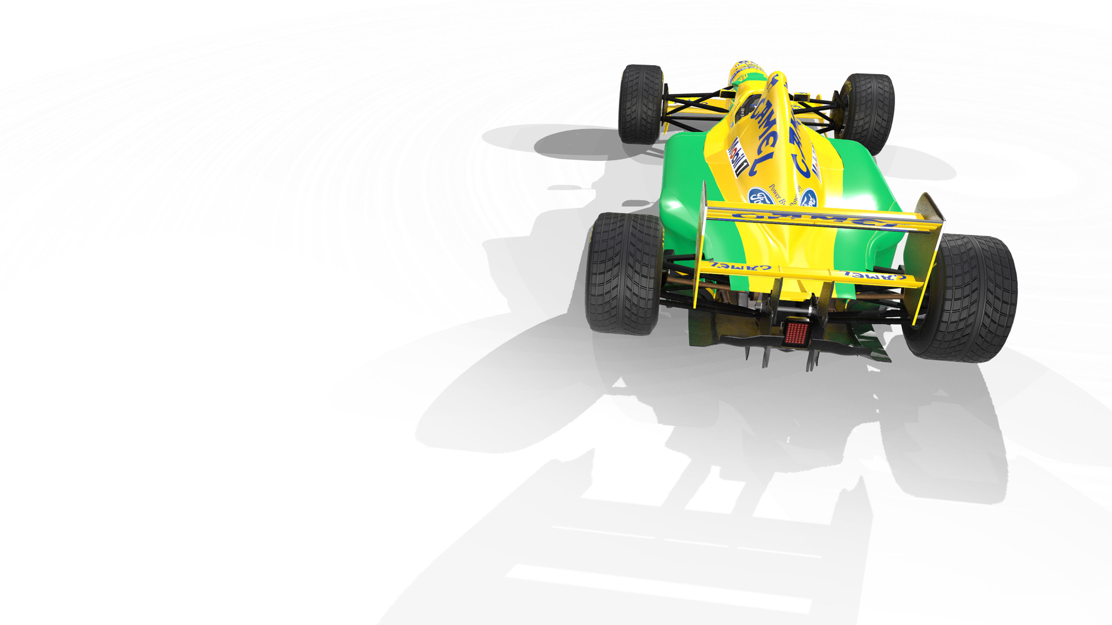 1992 Benetton B192 F1 Race Car Low-poly 3D model_2