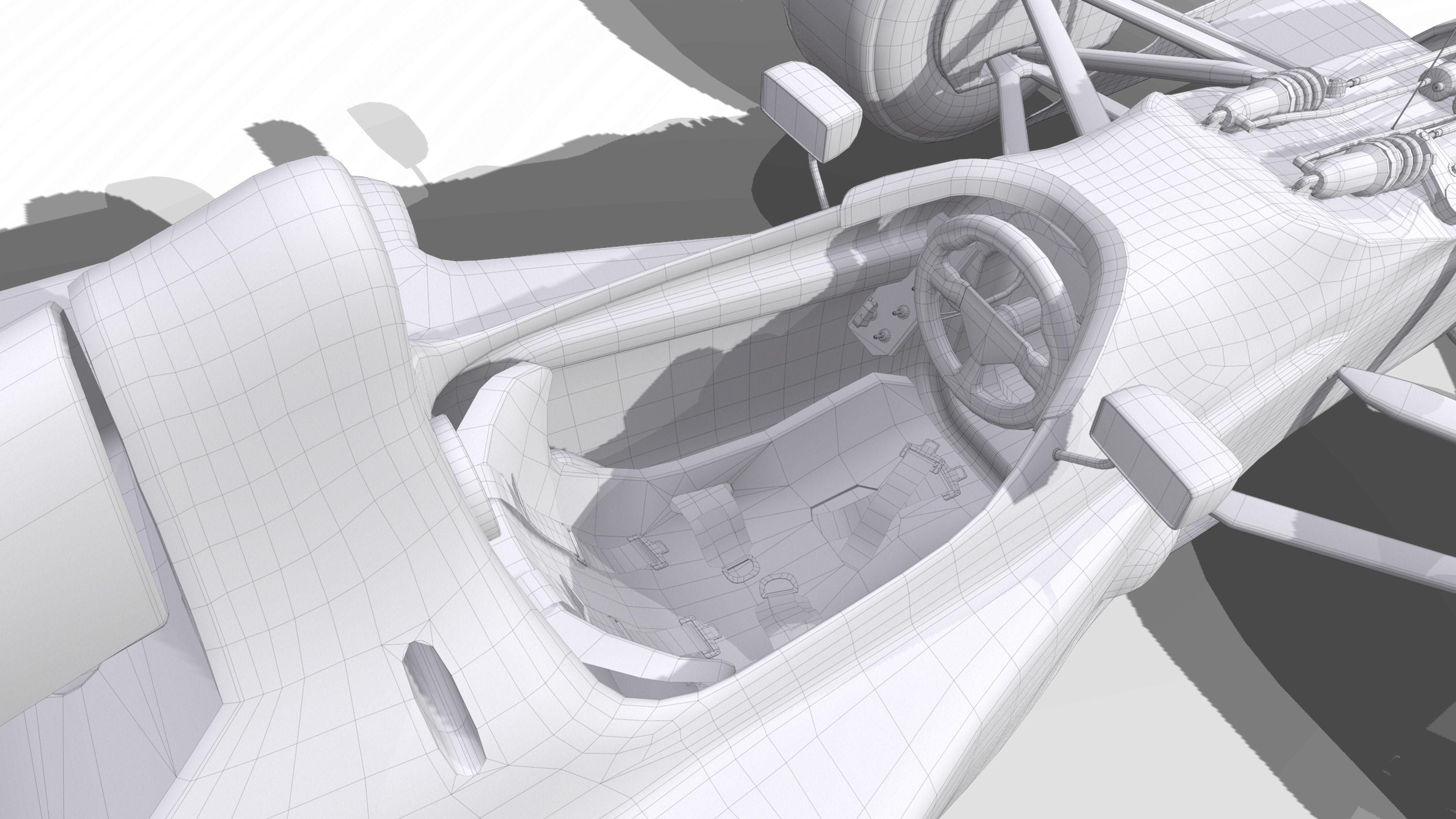 1992 Benetton B192 F1 Race Car Low-poly 3D model_20